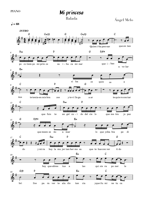 La imagen puede contener una previsualizacion de una partitura